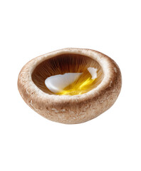 Mushroom cap holds water. Ingredient, food, organic, macro, gourmet, healthy eating, natural