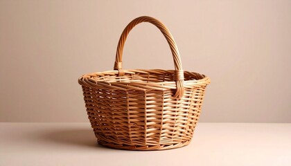 empty wicker basket