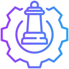 Obraz premium Strategy icon for management crisis, website, application, printing, document, poster design, etc