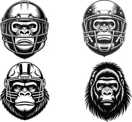 Bigfoot Silhouette Vector in Forest Landscape, Sasquatch Clipart Design – Mythical Creature Illustration, Forest Monster Bigfoot SVG – Outdoor Adventure Design, Retro Bigfoot Design – Mountain Camping