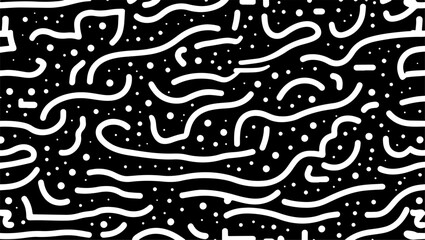 Monochrome Motion: Organic and Geometric Abstract Patterns" 