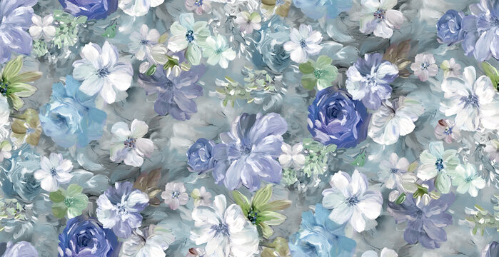 Traditional and ornamental, inspired by Persian and Indian textile designs,Colorful tie dye shibori print. Seamless hand drawn boho batik pattern. background. Modern batik