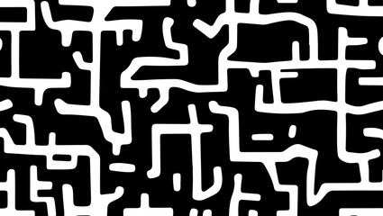 Monochrome Motion: Organic and Geometric Abstract Patterns" vector