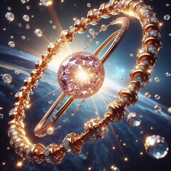 m of k rosegold chain passes through a ct internally flawless Dc
