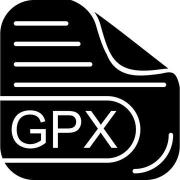 GPX File Solid Icon