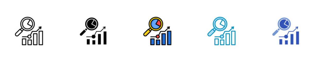 Business Insights  Icon Set Multiple Style Collection