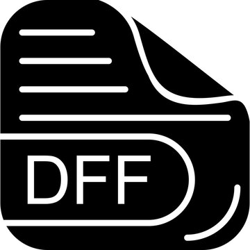 DFF File Solid Icon