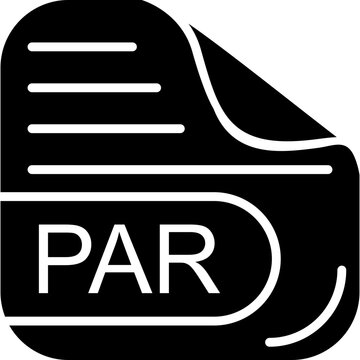 PAR File Solid Icon
