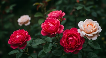 Roses in bloom
