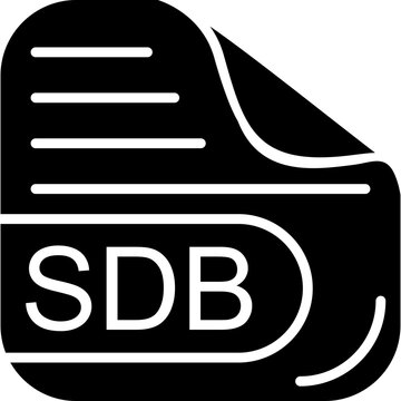 SDB File Solid Icon
