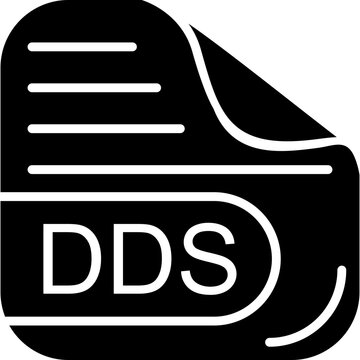 DDS File Solid Icon