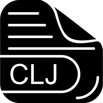 CLJ File Solid Icon