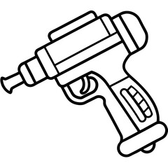 Water Blaster Line Art Icon