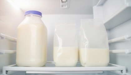 Milk Storage Bags for the Refrigerator