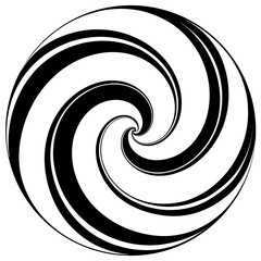 black and white spiral