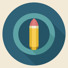 vector illustration of a pencil