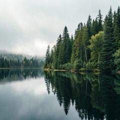 lake in the mountains