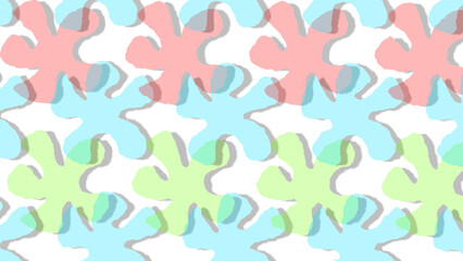 seamless pattern with colorful splashes