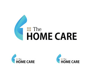 water drop logo creative design concept home icon business