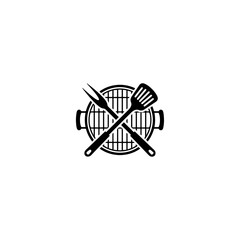 BBQ icon flat vector design.