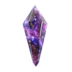 A purple gem, starry inside