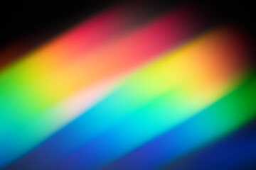 light leak overlay effect with blur rainbow light leaks and bokeh,retro grain noisy film distressed...