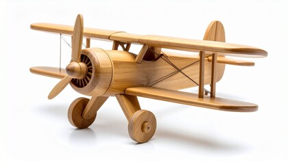wooden toy airplane