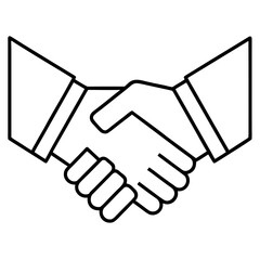 Obraz premium Corporate Handshake Icon