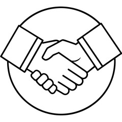 Corporate Handshake Icon