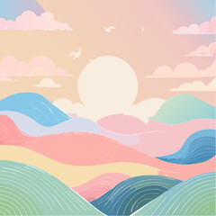 abstract illustration embodies mindfulness meditation