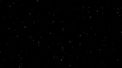 Twinkling Stars effect on Black screen background - Powered by Adobe