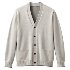 Cardigan Sweater isolated on a transparent background.