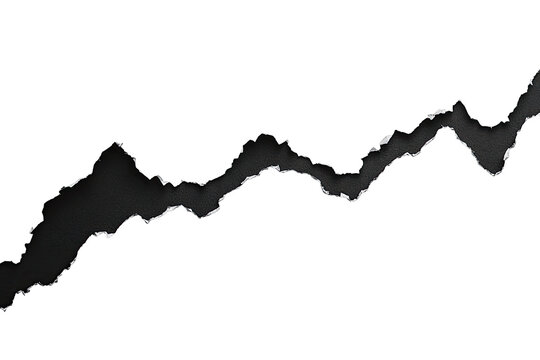 Abstract, dark, wavy, textured line