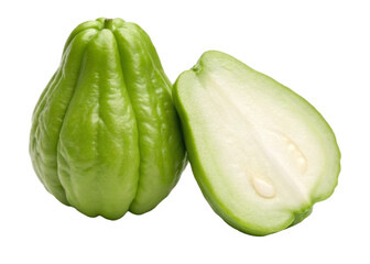 chayote isolated on a transparent background.