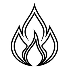 Emergency Flame Vector Icon
