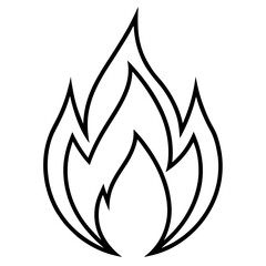 Emergency Flame Vector Icon