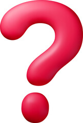 Colorful 3D Question Mark Symbol Design