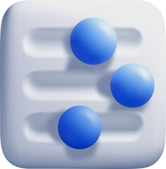 Abstract 3D Composition with Blue Spheres