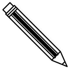 Flat Pencil Icon – Study Tools