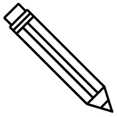 Flat Pencil Icon – Study Tools