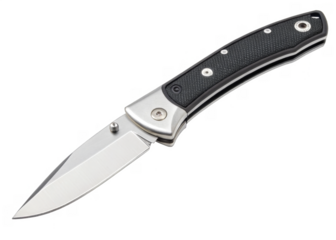 pocket knife isolated on a transparent background.	