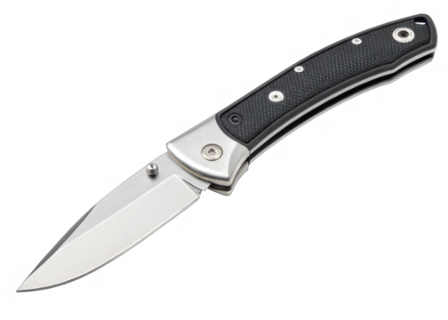 pocket knife isolated on a transparent background.	