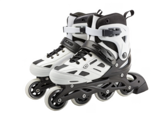 rollerblades isolated on a transparent background.	