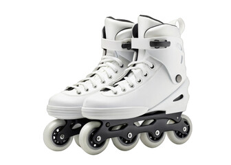 rollerblades isolated on a transparent background.	