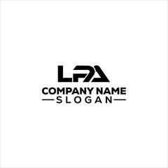 Modern Abstract LPA Monogram Logo