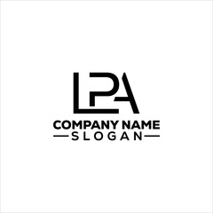 Modern Abstract LPA Monogram Logo