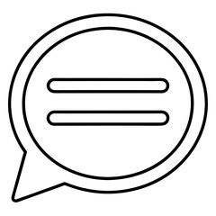 Minimal Chat Bubble Icon
