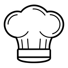 Minimal Chef Hat Icon Design