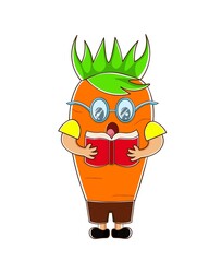 Smart and diligent carrot