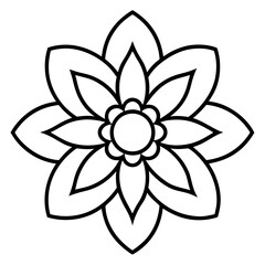 Minimal Flower Line Icons